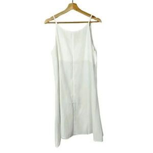 Boutique White Scoop Neck Shift Mini Dress M